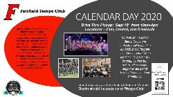 This is the flyer for the annual Calendar Day sponsored by the Tempo Club. Music students will be handing out calendars and accepting donations Sept. 12 from 10-4 at East, Central and Creekside.